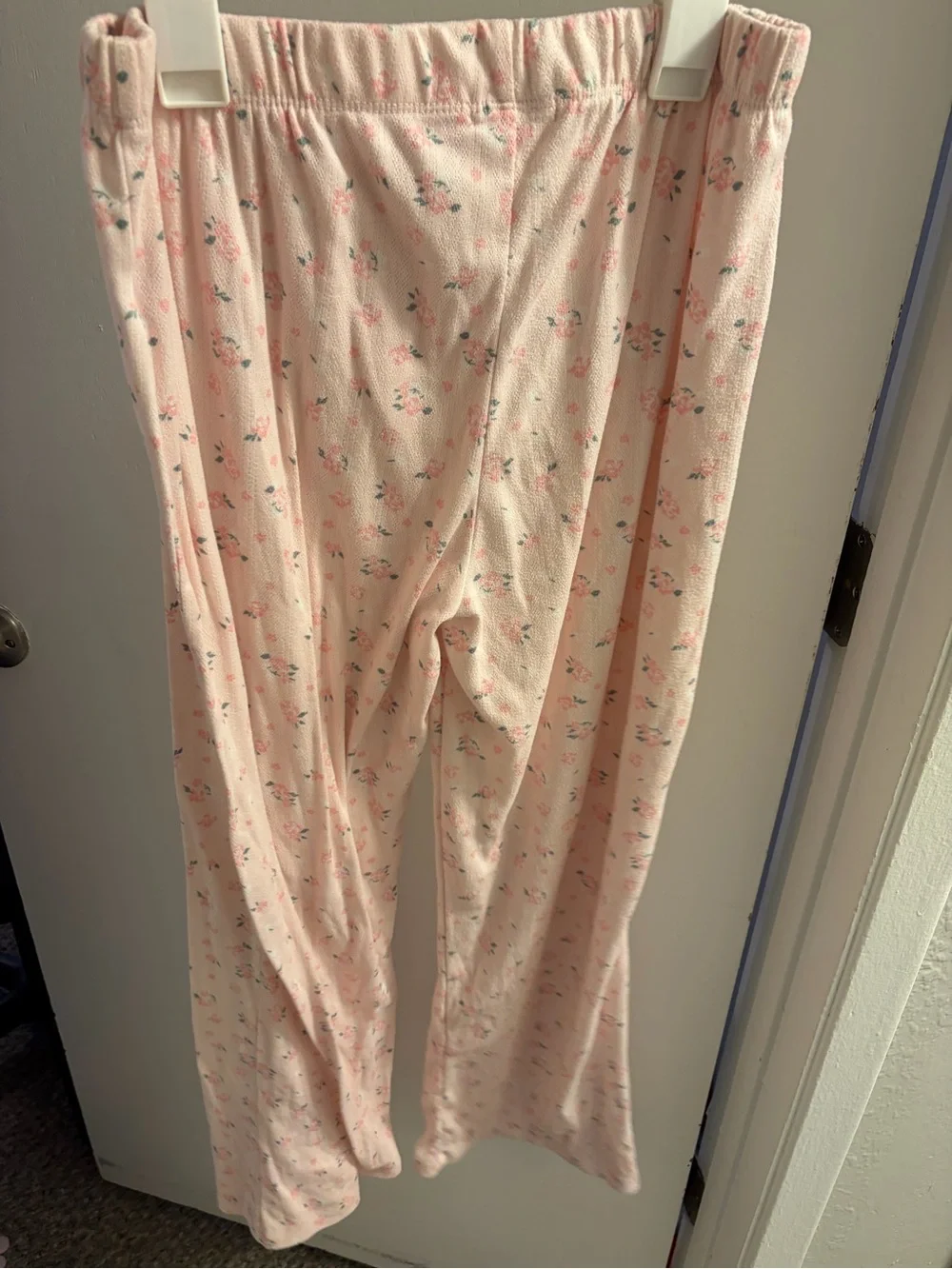 Women's Light Pink Floral Camisole & Pajama Set top size S Bottom size M